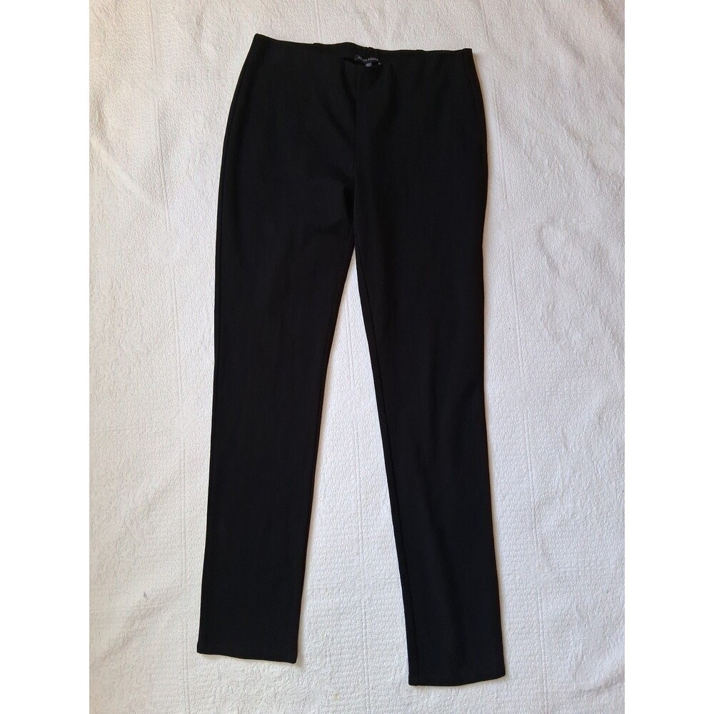 Eileen Fisher Legging Pants Stretch Women's Small Black Banded-Waist